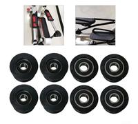 Paquete de 4 poleas de doble eje para bicicleta estática, fibra de nailon premium para un rendimiento fiable y fácil instalación (02)