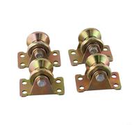Paquete de 4 poleas resistentes para cables de 8 mm, diseñadas con rodamientos dobles para una fácil guía de la cuerda