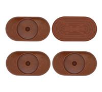 Paquete de 4 protectores de pared para puerta de bebé, protege paredes y puertas para puertas de mascotas y perros, montado a presión en la puerta de la escalera, no necesita tornillos