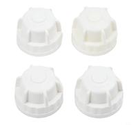 Paquete de 4 protectores de válvula de radiador M30 x 1.5 para cabeza termostática, protector de colector de calefacción de plástico blanco para ajuste y regulación del distribuidor de agua
