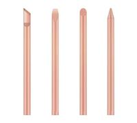 Paquete de 4 puntas de soldador precisas compatibles con hierros de 30 W, 40 W, 60 W, cabezal de soldadura de durabilidad eficiente