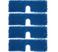 Paquete de 4 recambios de fregona gruesos compatibles con la mopa abatible de microfibra de doble acción O-Cedar, cabezales de repuesto para uso en seco/húmedo, lavable a máquina, limpieza de doble