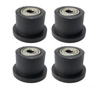 Paquete de 4 rodillos de asiento para máquina de remo, piezas de repuesto de 27 x 41 x 41 mm, ruedas de equipo de ejercicio con rodamiento de 8 mm para remo de gimnasio en casa