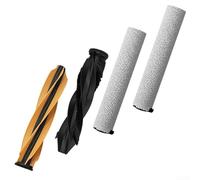 Paquete de 4 rodillos de cepillo principal para DREAME para MOVA Z60 PRO/para MOVA Z60 Ultra Roller aspiradora robótica completa, accesorio de limpieza de alta eficiencia