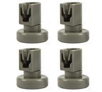 Paquete de 4 rodillos superiores para cesta de lavavajillas de 25 x 8 mm compatibles con zanussi para electrolux para aeg Progress Rex Zanker Saba Tricity Bendix Faure piezas de repuesto