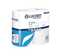 Paquete de 4 rollos de papel higiénico 2 capas Strong Lucart