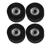 Paquete de 4 ruedas de repuesto para máquina de remo con rodamientos de acero para remeros resistentes al agua, polea de nailon de 45 x 21 x 8 mm, color negro