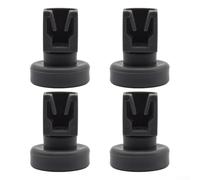 Paquete de 4 ruedas para cesta de lavavajillas para favorito, para Zanussi y modelos - Ruedas de repuesto de ABS gris 2,3 x 2,3 x 3 cm para estante superior de platos