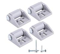 Paquete de 4 Ruedas Pequeñas de 15 mm - Goma, Fijas, No Giratorias en Una Dirección Con Placa de Montaje - Tornillos Incluidos