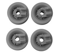 Paquete de 4 ruedas superiores para cesta de lavavajillas, 31 mm x 14 mm, rodillos ABS grises para Bosch, Siemens, Neff, Constructa, INDESIT, modelos Junker, número de pieza 611666