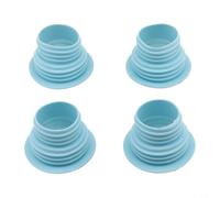 Paquete de 4 sellos de drenaje para lavadora, conector de tubería de alcantarillado de silicona para junta de residuos de suelo de cocina, baño, junta de manguera antienvejecimiento TPR, adaptador de