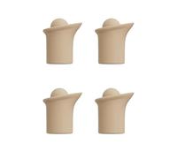 Paquete de 4 sellos universales para botellas de vino, cerveza y condimentos, textura de silicona, diseño único que conserva sabor, protector para fiestas