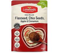 (paquete de 4) - Semilla de lino molida, chia, manzana y canela | LINWOODS