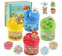 Paquete de 4 slime de mantequilla de jardín, súper suave y no pegajoso para niñas y niños de 8 a 12 años, regalos de fiesta para niños, juguetes sensoriales, vacaciones, cumpleaños, Pascua, Navidad