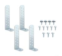 Paquete de 4 soportes de condensador de huracán de 4-1/4 pulgadas para clips de huracán, kit de amarre compatible con unidades de CA estándar