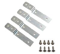 Paquete de 4 soportes de montaje lateral para lavavajillas, accesorios de acero inoxidable para fijación segura del gabinete, compatible con modelos ELECTROLUX AP5645425 PS4705063 piezas de repuesto