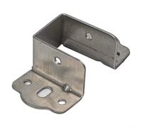 Paquete de 4 soportes de riel de cama en forma de U, bisagras de soporte de acero resistente para marcos de cama de madera, soportes en U galvanizados con resistencia a la corrosión, 32/35/40 mm SI