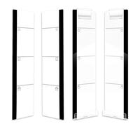 Paquete De 4 Tableros De Mensajes Para Monitor De Computadora, Tablero De Mensajes Acrílico, Tablero De Anuncios Autoadhesivo, Tablero De Anuncios Transparente, Accesorios De Escritorio