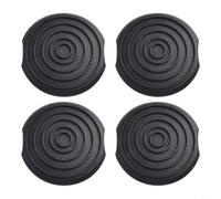 Paquete de 4 tapas de carrete de recortadora de césped para Worx WG168 WG184 WG191 - Pieza de repuesto para WA0037 - Protector de línea ABS de alta resistencia - Diseño a presión no necesita