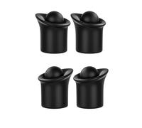 Paquete de 4 tapones de silicona con textura para vino tinto, champán, filtro de vertido, sello a prueba de fugas para almacenamiento prolongado