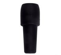 Paquete de 4 tapones reutilizables para vino con construcción de silicona para un ajuste seguro en botellas de vino y tamaños de cuello similares para protección diaria (negro)