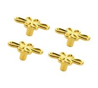 Paquete de 4 tiradores de diseño con agarre cómodo para muebles de cocina y baño, asas resistentes al óxido