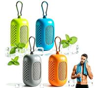 Paquete de 4 Toallas de Refrigeración,Toalla deportiva refrescante,Cooling Towel Toalla Refrigerante Microfibra Secado Rápido,Efecto Frío Instantáneo,para Yoga, Deportes,Correr,Gimnasio90x 30 cm