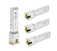 Paquete de 4 transceptores SFP+ 10GBase-T SFP+, módulo de cobre SFP+ RJ45 para Cisco SFP-10G-T-S, Ubiquiti UF-RJ45-10G, Netgear, D-Link, Supermicro, TP-Link, hasta 30 m