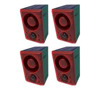 Paquete de 4 transductores solares flexibles de seguridad para exteriores, transductor de movimiento, alarma eficaz para animales, obstáculos para exteriores