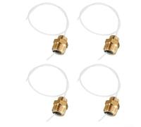 Paquete de 4 tubos de pulverización de alta presión con conector, varita de extensión de manguera de jardín de plástico PP para lavado de coches, boquilla de chorro de agua, kit de rociador de patio