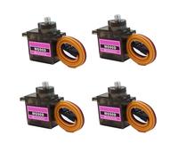 Paquete de 4 unidades MG90D 9g Digital Micro Servo Full Metal Gear 360 grados de rotación continua Mini RC Servos Motor mejorado SG90 para Arduino RC Smart Car Robot Arm Avión Barco Proyecto DIY