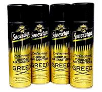 Paquete de 4 unidades soberano Turbojet Air Sanitiser Greed Car Home Spray Ambientador