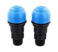 Paquete de 4 válvulas de aire de 3/4 pulgadas y 1 pulgada de polipropileno con rosca exterior, válvula de purga automática para sistemas de riego, agricultura y horticultura para optimizar el flujo de