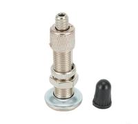Paquete de 4 válvulas de bicicleta sin cámara compatibles con Dunlop Woods tipos ingleses, vástago de aire de rueda de bicicleta de aleación de zinc, color plateado