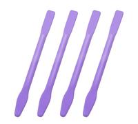 Paquete de 4 varillas de cera antiadherentes para cejas, espátulas de cera de silicona para cejas, aplicador de cera dura reutilizable para uso en el hogar, salón de belleza