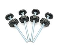 Paquete de 4 Varillas roscadas de 8 mm para Puerta de bebé, Kit de Piezas de Repuesto para Puertas de Seguridad montadas a presión para Mascotas y Perros, Accesorios de Montaje Extra Largos para