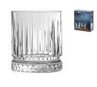 Pasabahce 5891636 - Juego de 4 vasos Whisky Elysia de cristal, 35.5 cl