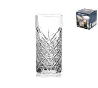 Paquete De 4 Vasos Marca Pasabahce Línea Timeless Long Drink 30 Cl