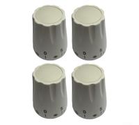 Paquete de 4 volantes de mano para calefacción por suelo radiante - Interruptor giratorio de plástico roscado M30x1.5 para válvulas de control de temperatura del radiador, para sistemas de válvulas