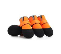 Paquete de 4 zapatos protectores versátiles para mascotas, transpirables, para correr y senderismo, zapatos de goma de poliéster