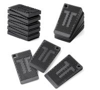 Paquete de 40 almohadillas niveladoras de muebles, cuñas de nivelación de mesa de goma flexible para mejoras del hogar, cuñas de nivelación, cuñas de gabinete y silla, nivelador de patas de mesa