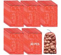 Paquete de 40 bolsas de malla reutilizables para productos agrícolas, bolsas de almacenamiento extragrandes de 35.3 x 23.5 pulgadas para frutas, verduras y más