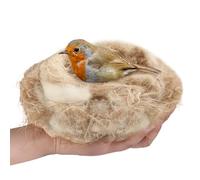 Paquete de 40 g, material para anidar pájaros, mezcla de materiales naturales, transpirable y seco, para jaula, jardines, troncos de árboles