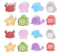 Paquete de 40 notas Post it, lindo juego de notas adhesivas de animales para niños estudiantes, mini rellenos de bolsas de fiesta para regalos de suministros de oficina de clase escolar