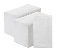 Paquete de 450 toallas de papel desechables de alta calidad de 2 capas, desechables, suaves, absorbentes, servilletas de fiesta, servilletas de boda para cocina, fiestas, cenas o eventos (blanco)