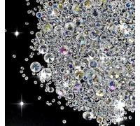 Paquete de 4500 Diamantes Decoracion Cristales para Manualidades Gránulos de Cristal Decorativos Diamante Cristal para Florero, Relleno, Navidad, Boda, Fiesta de Cumpleaños (3 mm, 6 mm, 10 mm)
