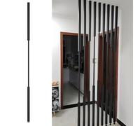 Paquete de 5/8 Valla de Poste Separador de habitación de Metal, Pantalla Independiente Negra partición divisoria de Pared de privacidad para Sala de Estar, Cocina, Entrada(5pcs-B,140cm/55in/4.6ft)