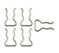 Paquete de 5 abrazaderas de inyección de combustible de acero inoxidable para sistemas de riel común Bosch, incluyendo compatibilidad con válvula solenoide F00RJ00322 y junta F00VC22003