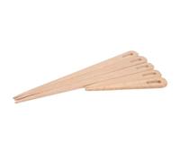 Paquete de 5 Big Eye Needles Premium Wooden Knitting y Tary Weaving Herramientas Artesanales