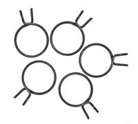 Paquete de 5 bobinas de repuesto para manija de puerta para reparación de pestillo de perilla de palanca, mecanismo interior de acero inoxidable negro, piezas de fijación para mano izquierda y derecha